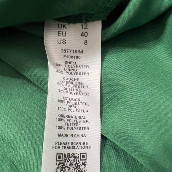 Asos Design One Shoulder Tulle Wired Hem Cocktail Holiday Dress Size 8 - Picture 11 of 12